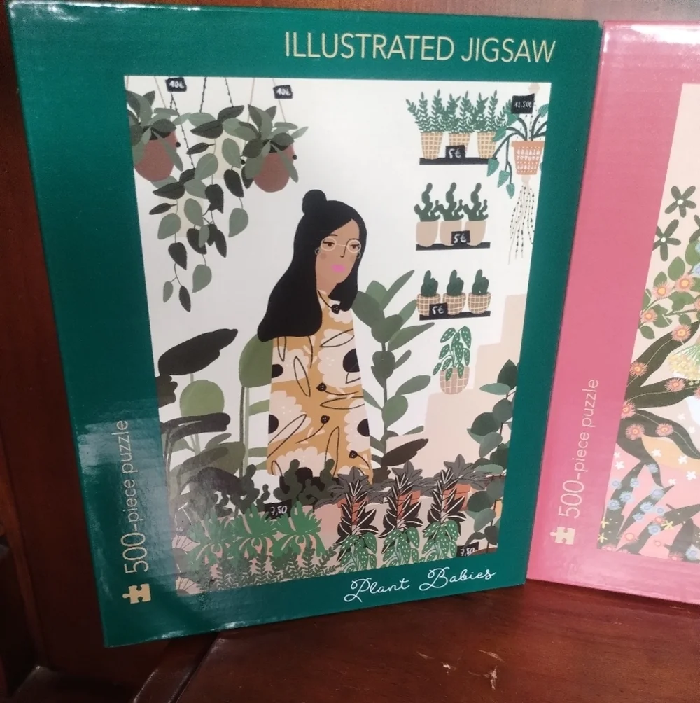 New 3 Lot Of Illustrated Jigsaw Puzzle Set